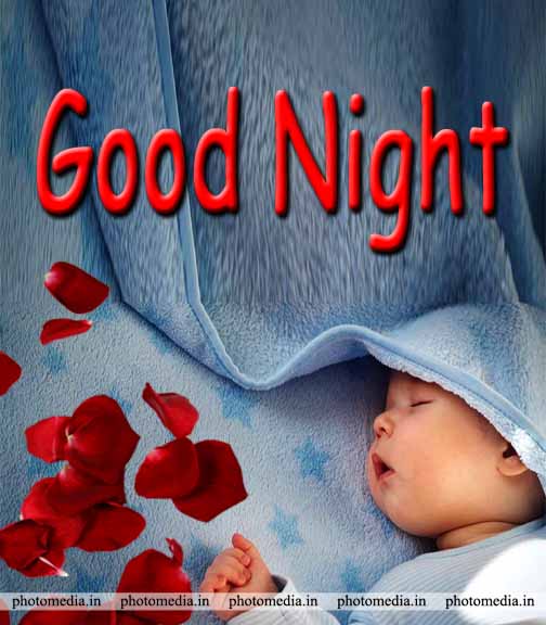 good night beautiful baby images