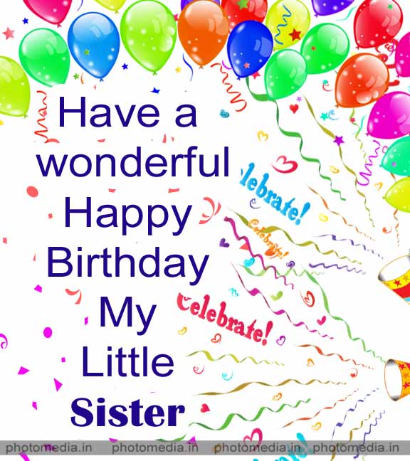 happy birthday picture for sweet sister