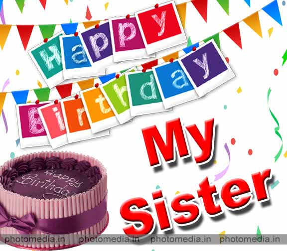 happy birthday wishes image for sister