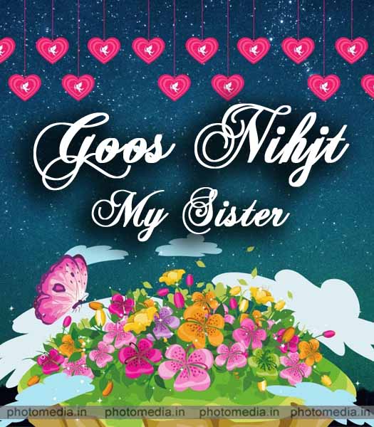 good night sister greeting