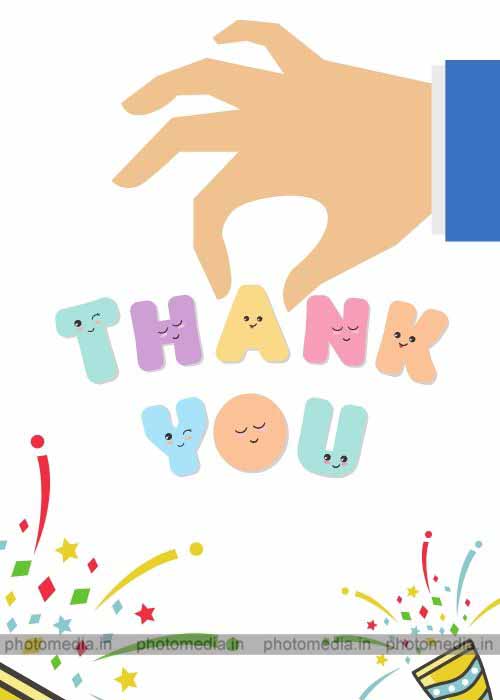 thank you image with hand