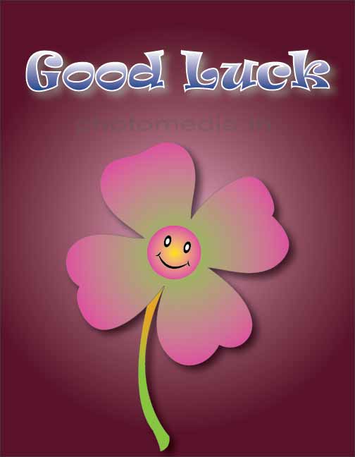 good luck image with flower