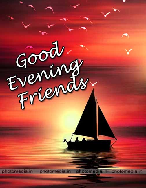 good evening with boat