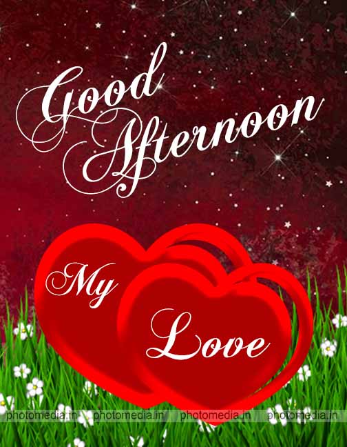 Good Afternoon With Love Image - Printable Template Calendar