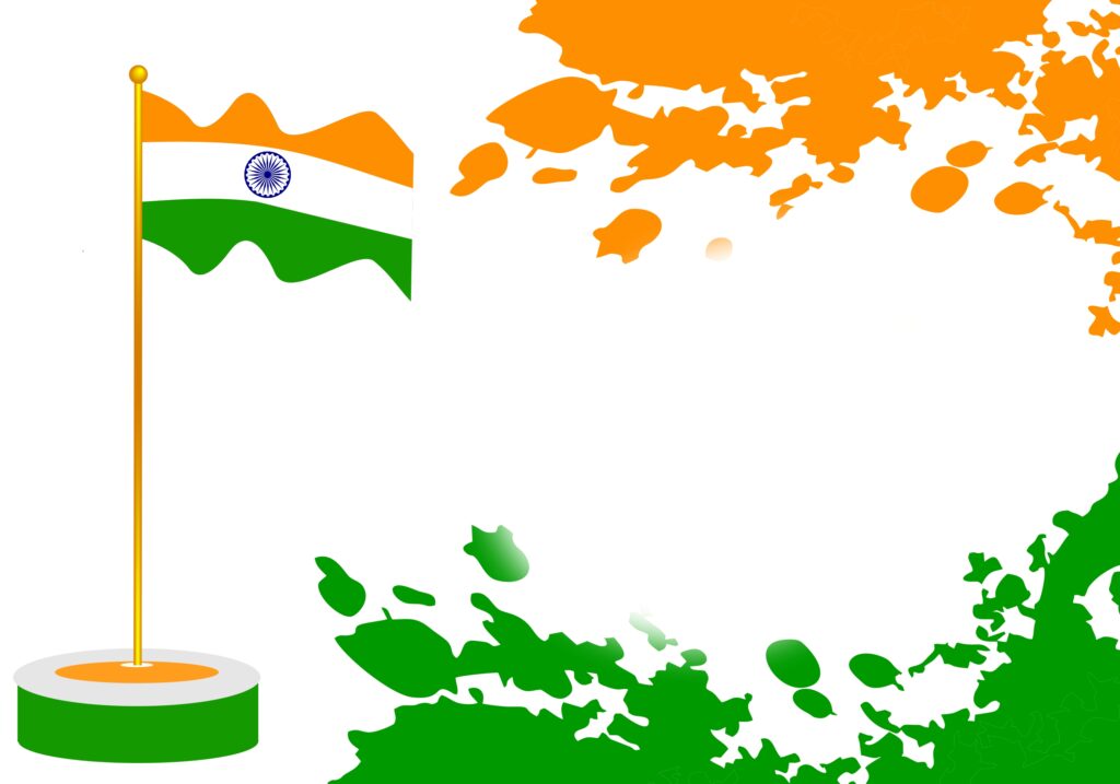 indian flag banner background