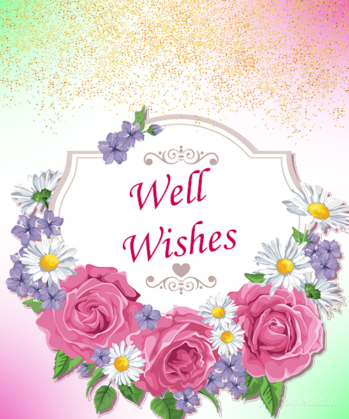 well wishes with flower