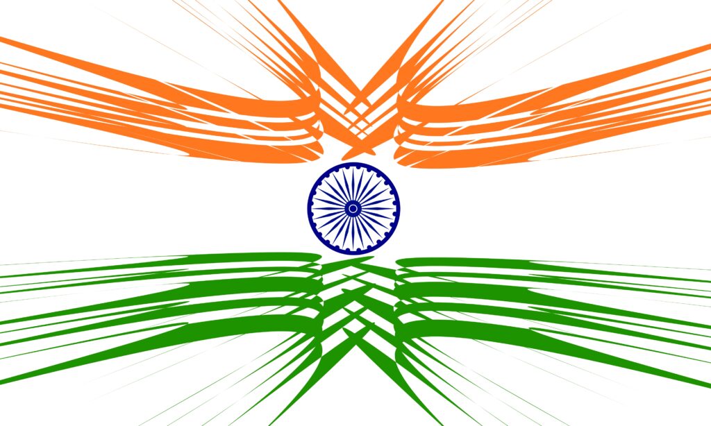 white indian flag photo